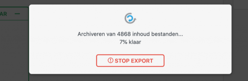 stop export