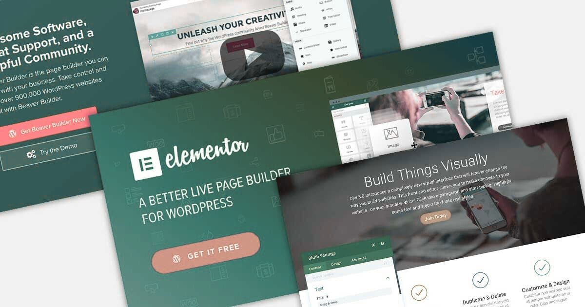 De 3 populairste Page Builders voor WordPress